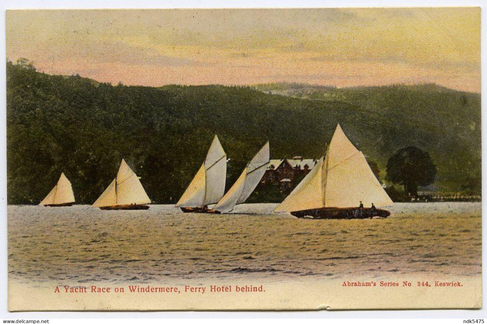 LAKE DISTRICT : A YACHT RACE ON WINDERMERE, FERRY HOTEL BEHIND (ABRAHAMS) / SEVENOAKS, WEALD CORNER (LE MESURIER) - Windermere