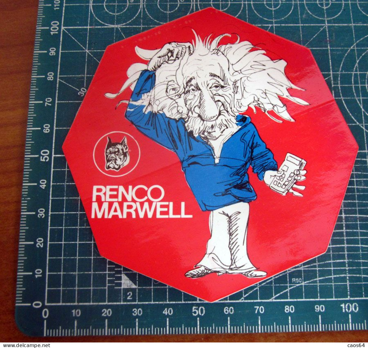 RENCO MARWELL EINSTEIN   STICKER VINTAGE NEW ORIGINAL - Stickers