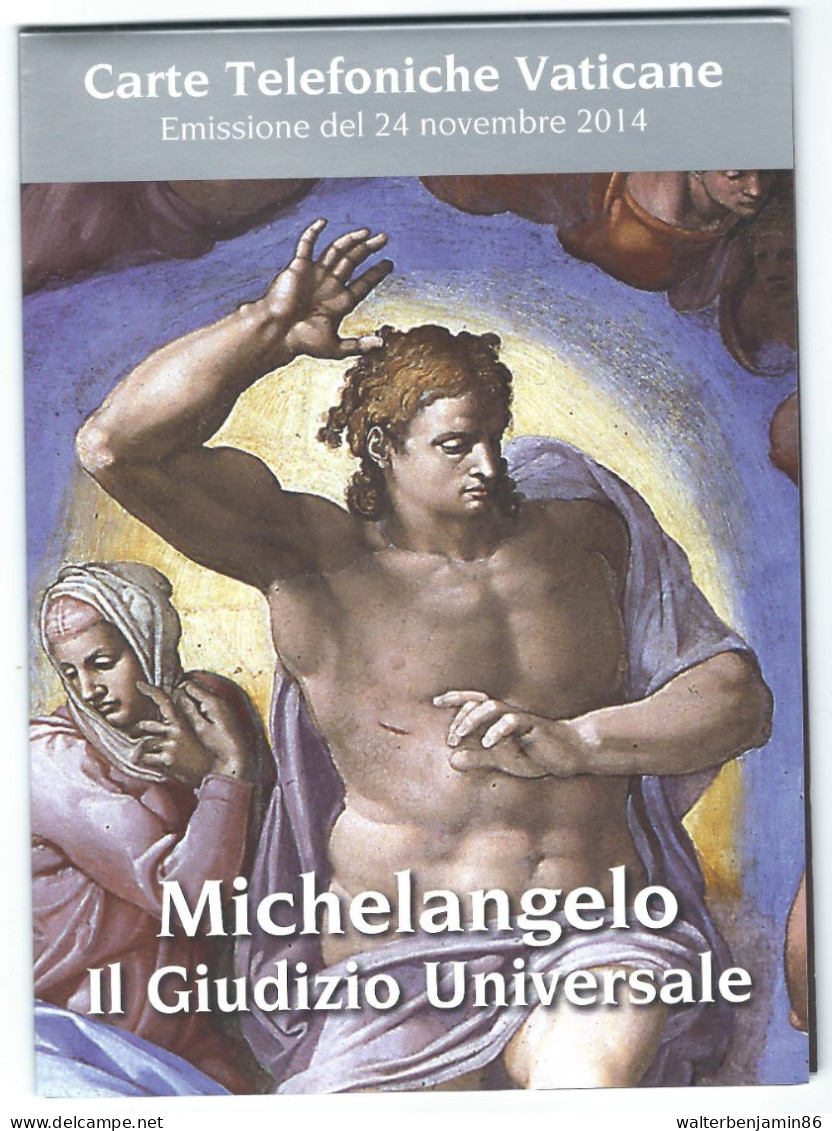 G VA 206/209 C&C 6206/6209 FOLDER VATICANO CON 4 SCHEDE NUOVE MICHELANGELO GIUDIZIO UNIVERSALE - Vaticano