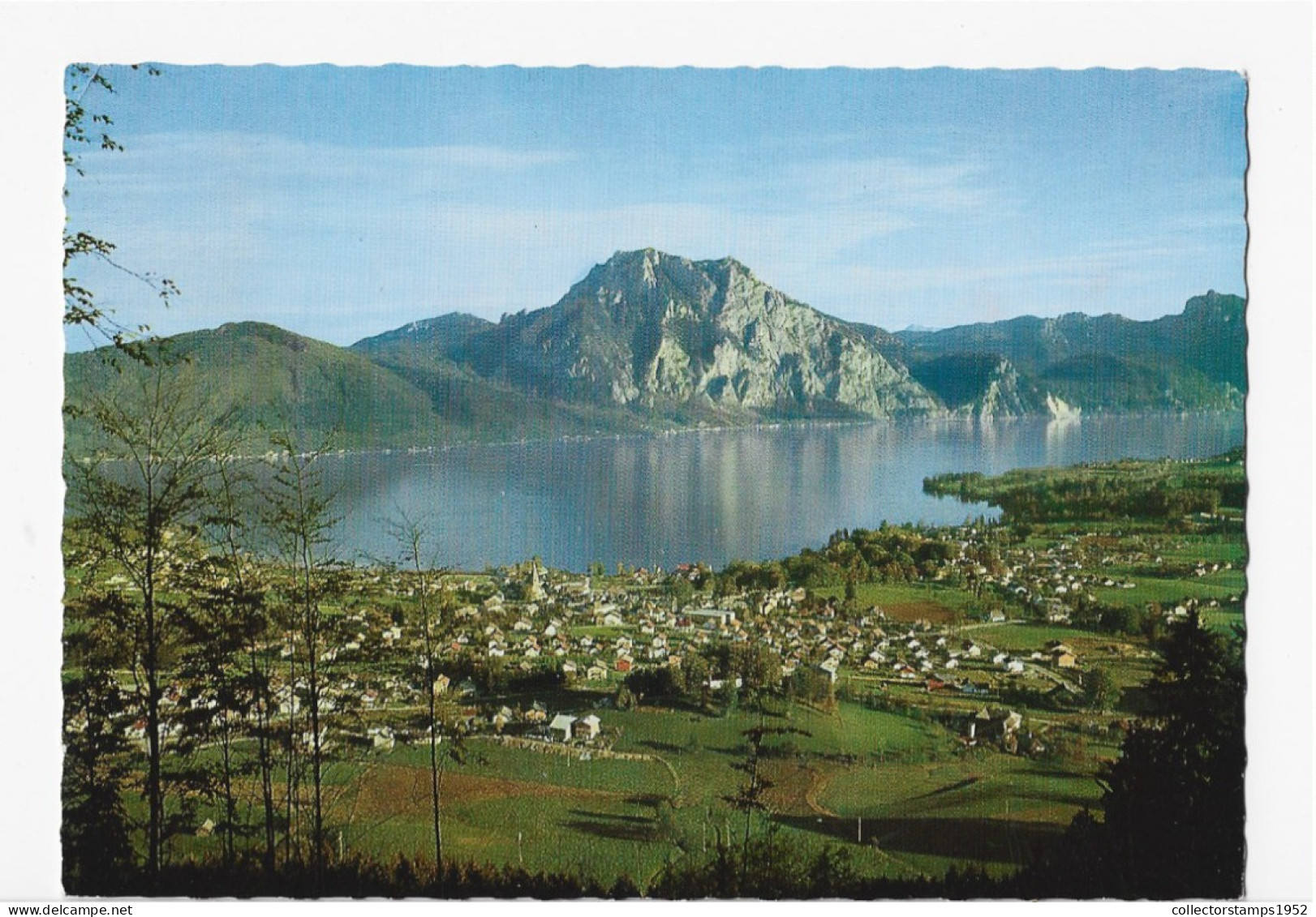 AUSTRIA,ALTMUNSTER ,MOUNTAINS LAKE ,VILLAGE - Traun