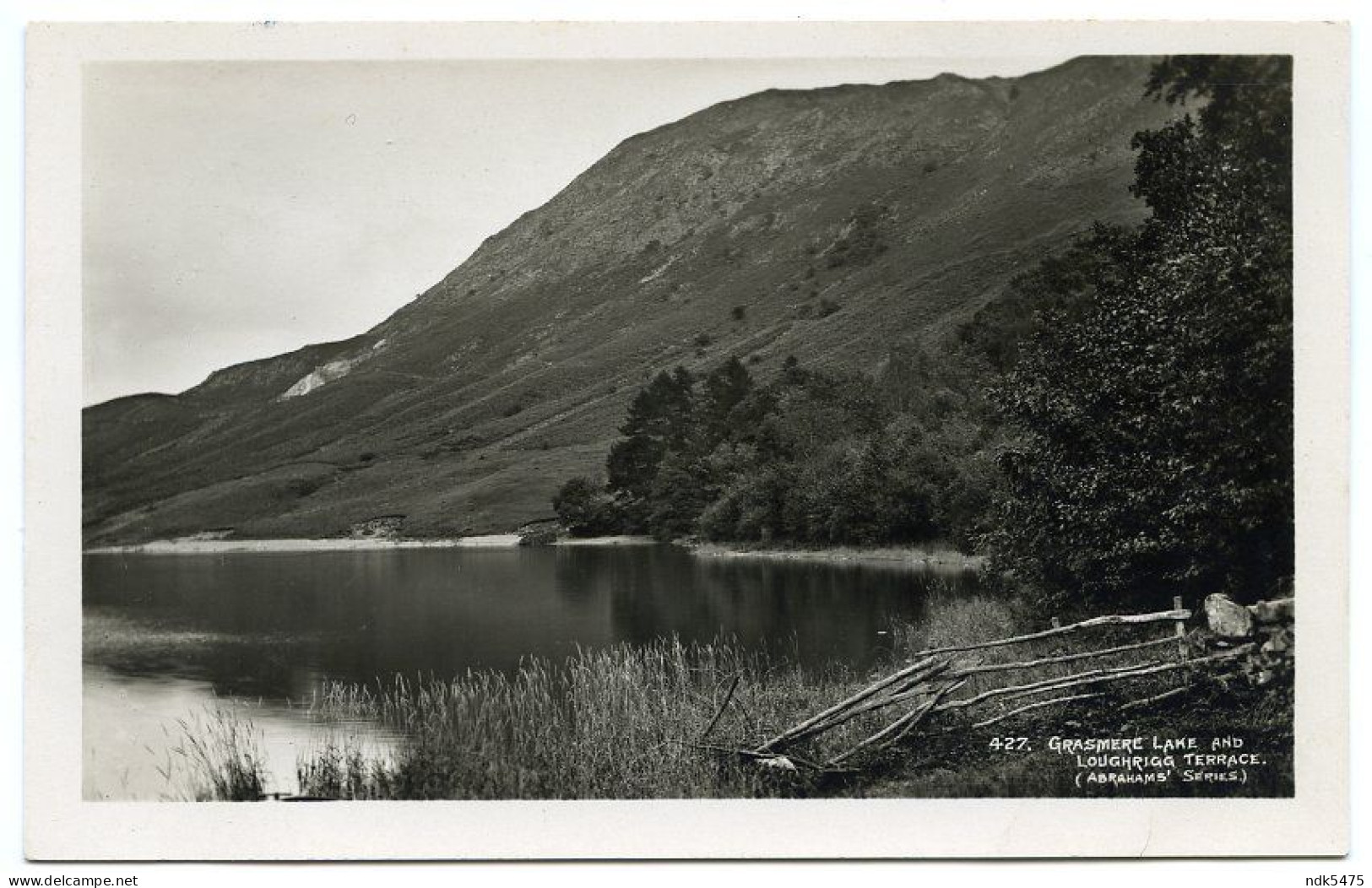 LAKE DISTRICT : GRASMERE LAKE AND LOUGHRIGG TERRACE (ABRAHAMS) - Grasmere