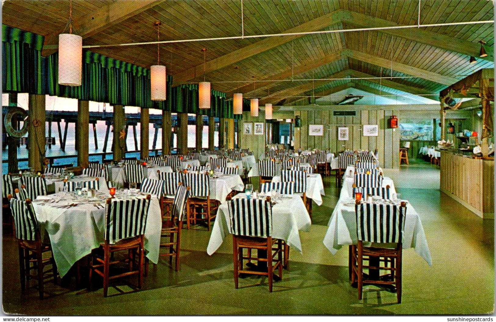 Florida Clearwater Beach Fisherman's Wharf Seafood Restaurant Dining Room - Clearwater