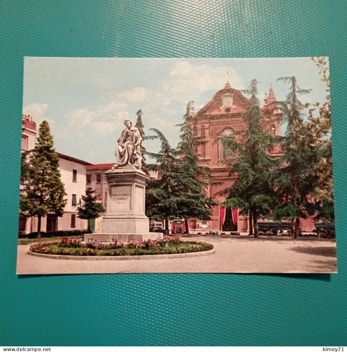 Cartolina Faenza - Piazza S. Francesco E Monumento A Torricelli. Non Viaggiata - Faenza