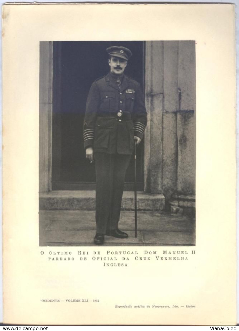 Ocidente - Volume XLI (1952) Dom Manuel II / Monarquia / Rei Portugal / Cruz Vermelha = Croix Rouge = British Red Cross - Geografia & Storia
