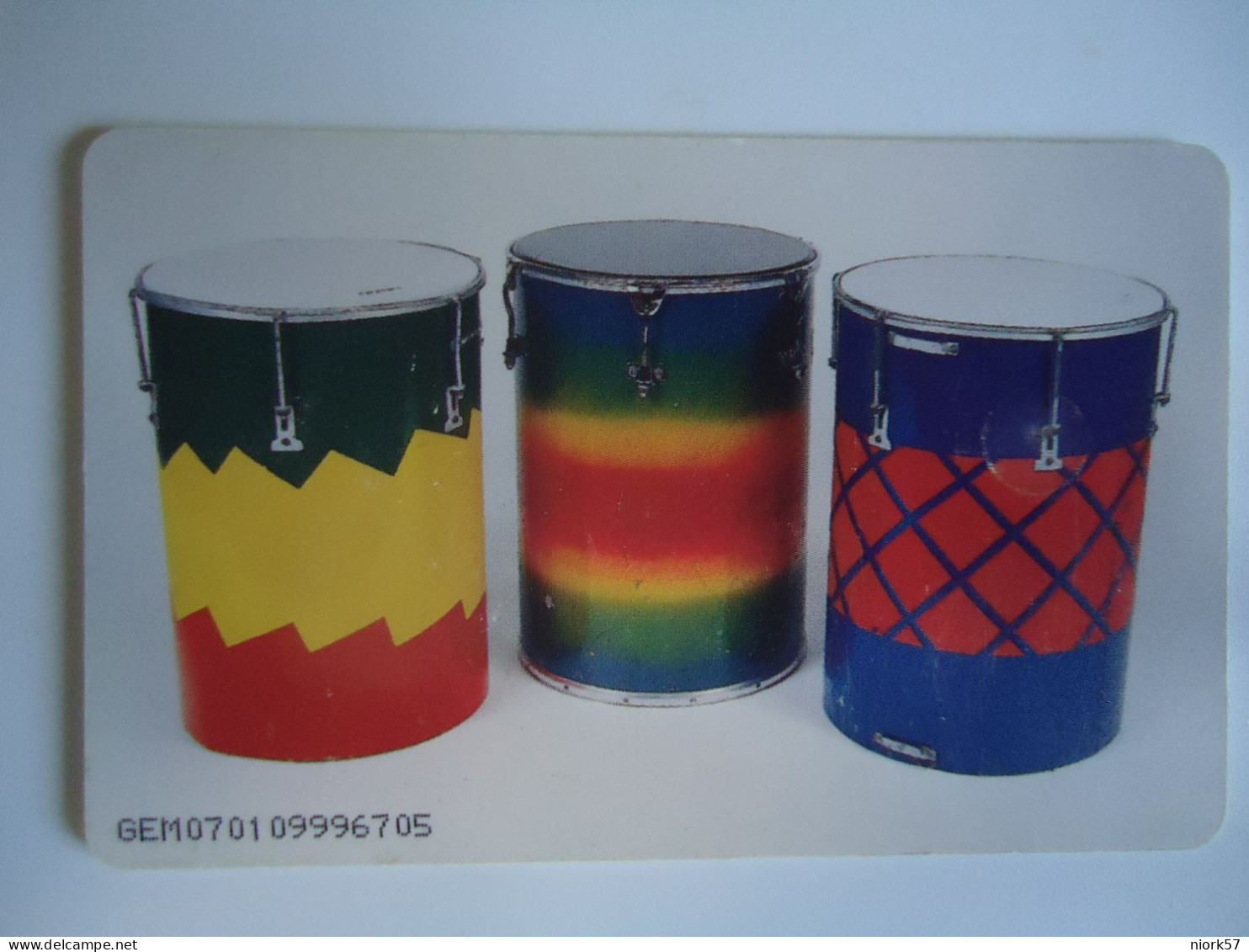 VENEZUELA USED CARDS  MUSICS  Musical Instruments  DRUMS - Musique