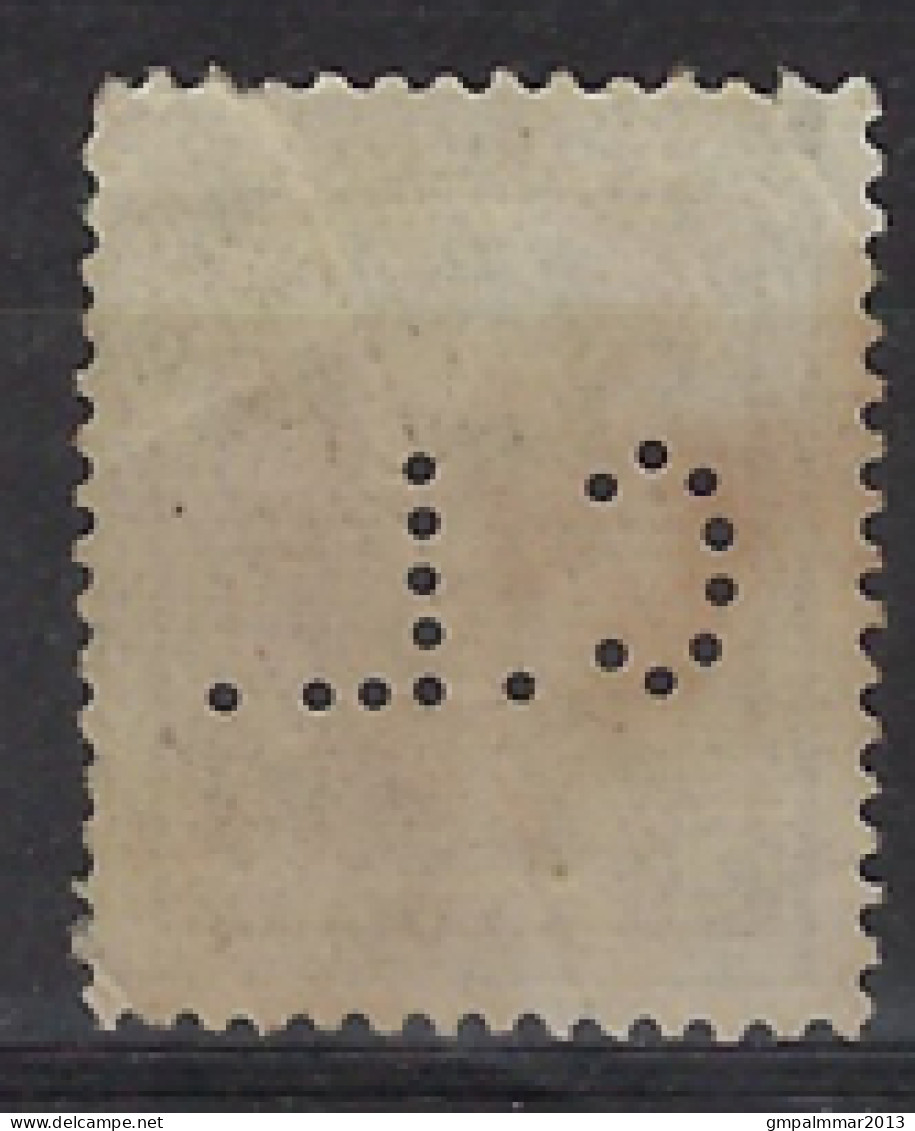 PERFIN / PERFO " C.L. " CREDIT LYONNAIS Op ALBERT I Nr. 183 TYPO Nr. 63B BRUXELLES 22 BRUSSEL ! LOT 206 - Typo Precancels 1922-26 (Albert I)