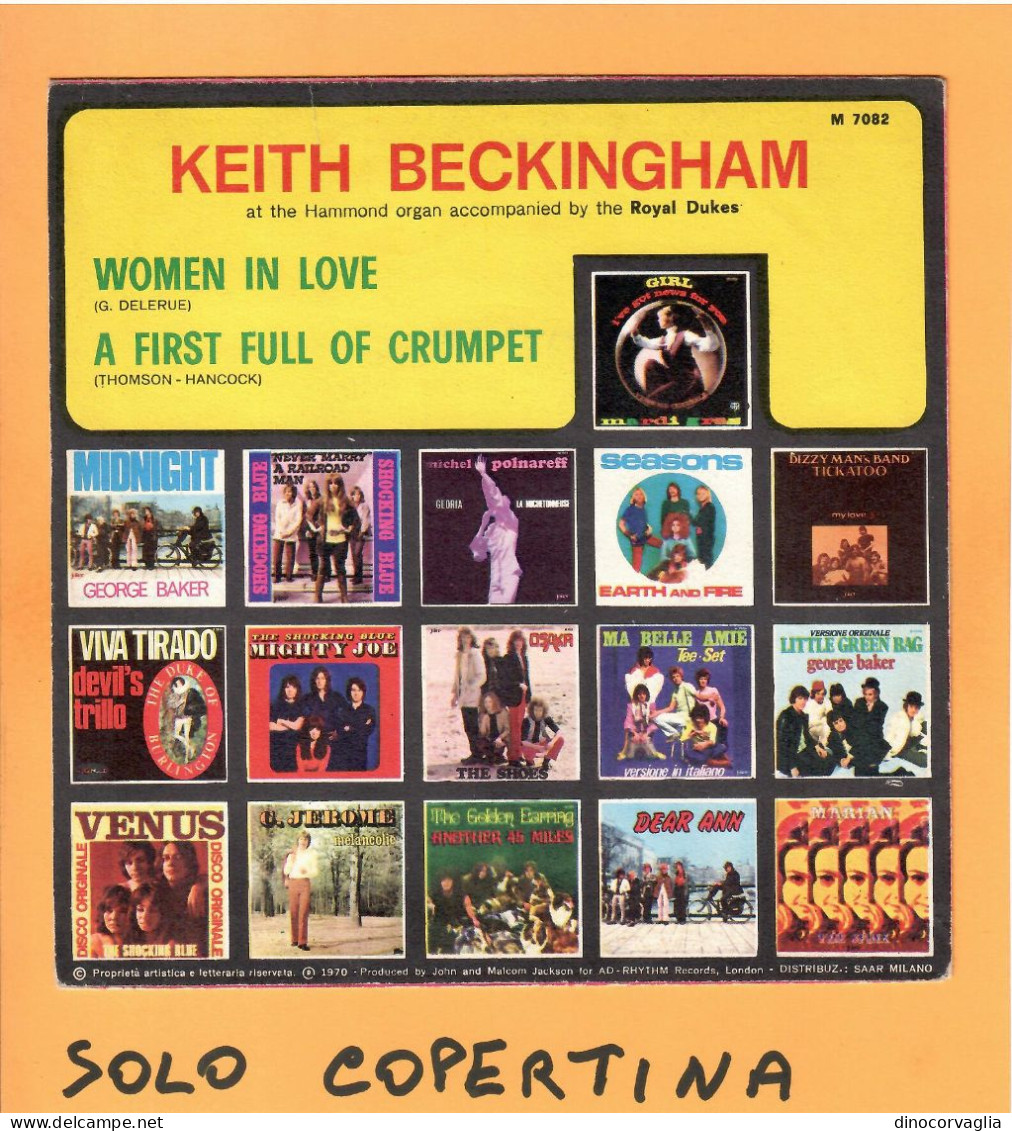 SOLO COPERTINA - 7" -  KEITH BECKINGHAM - Women In Love - EX  ITA - Altri & Non Classificati