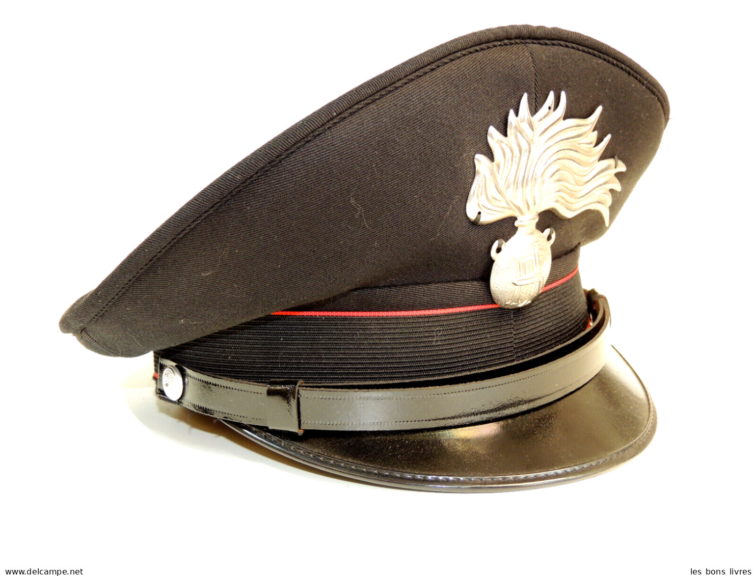 Casquette Police Ou Pompier Italie 1966/1970 - Helme & Hauben