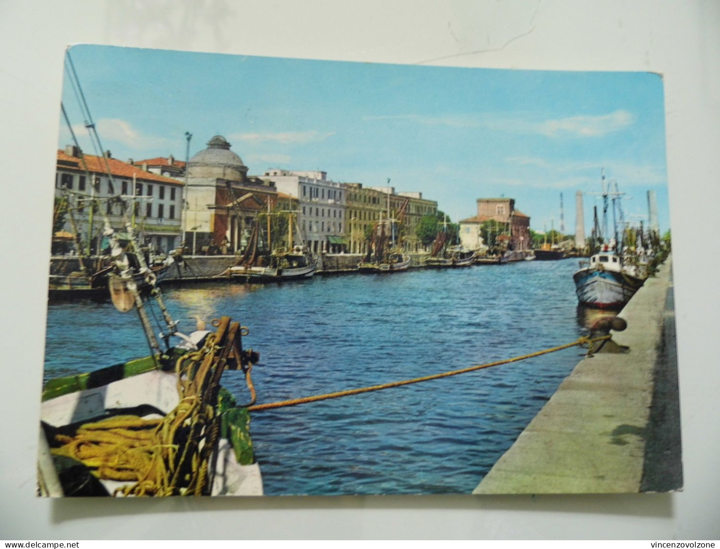 Cartolina Viaggiata "FIUMICINO Il Porto Canale" 1964 - Fiumicino