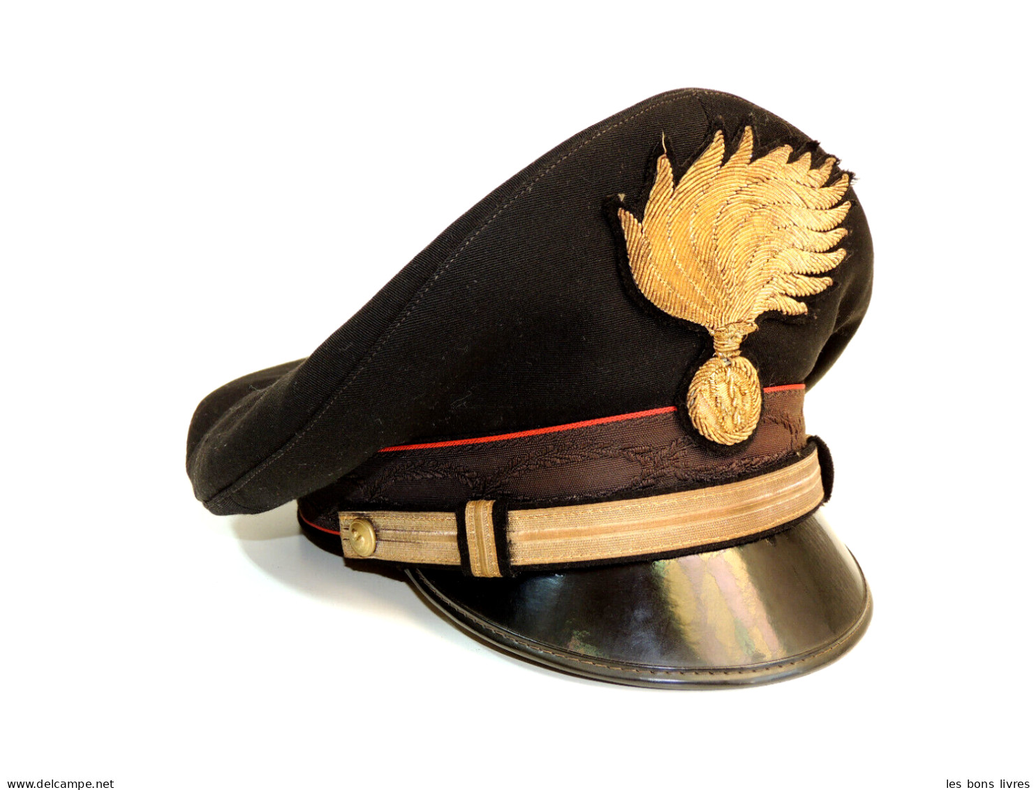 Casquette Police Ou Pompier Italie 1966/1970 - Casques & Coiffures