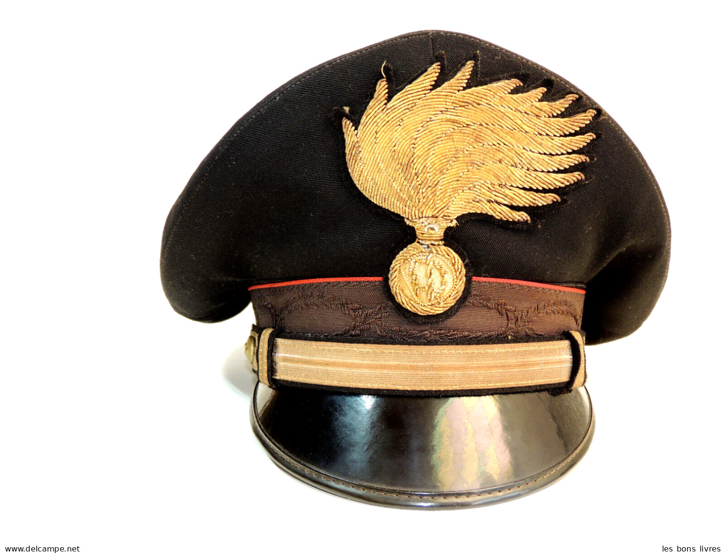 Casquette Police Ou Pompier Italie 1966/1970 - Cascos