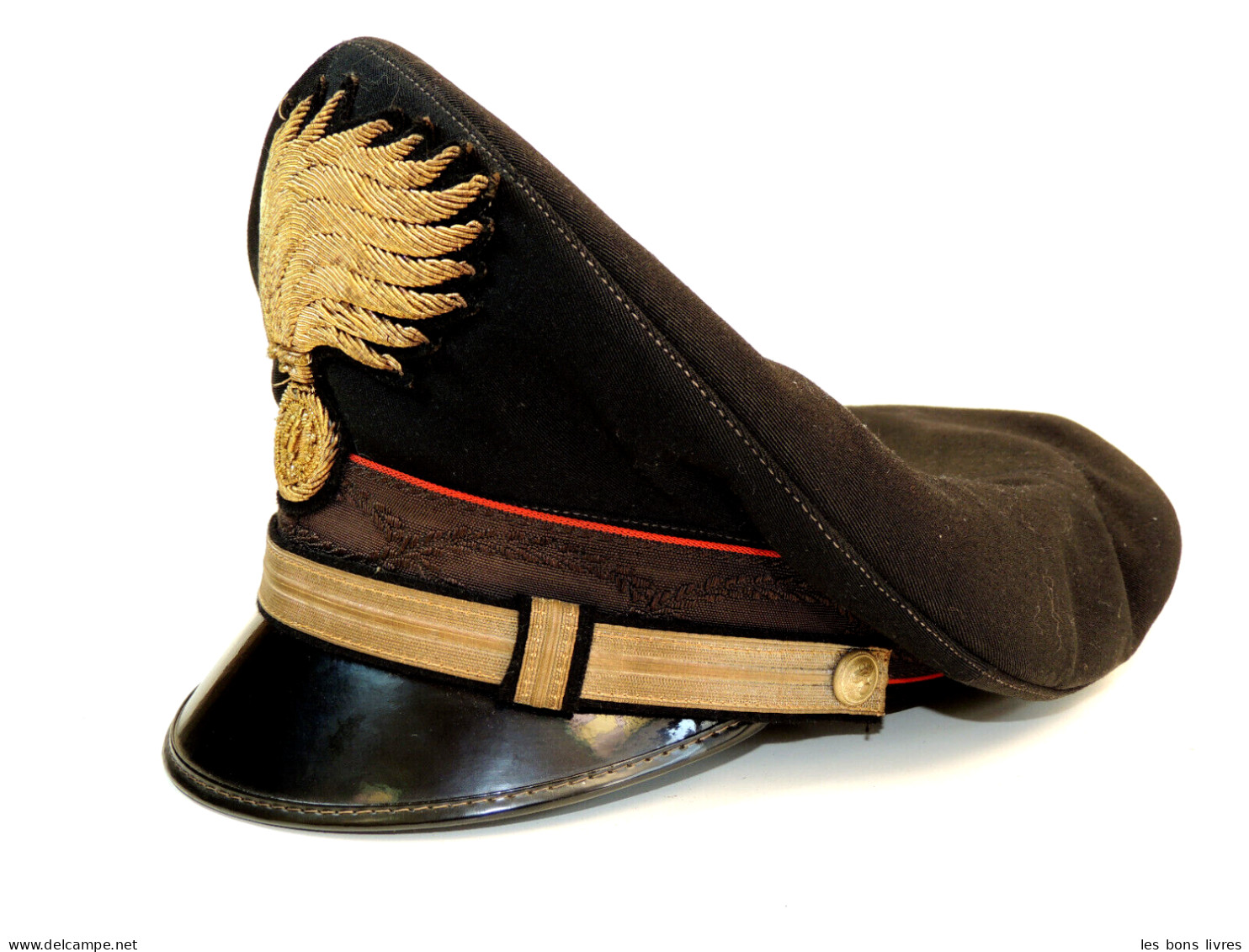 Casquette Police Ou Pompier Italie 1966/1970 - Casques & Coiffures