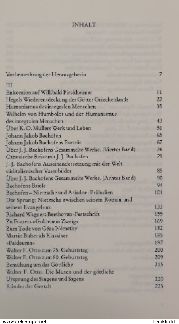 Karl Kerényi. Wege Und Weggenossen 2. - Philosophy
