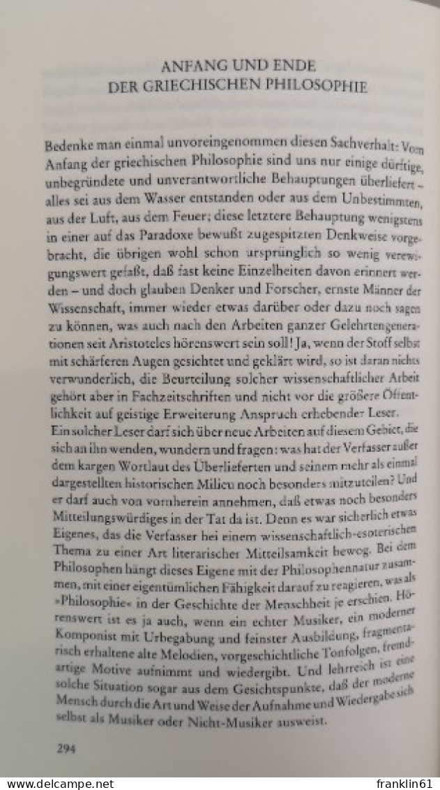 Karl Kerényi. Wege Und Weggenossen 2. - Philosophie