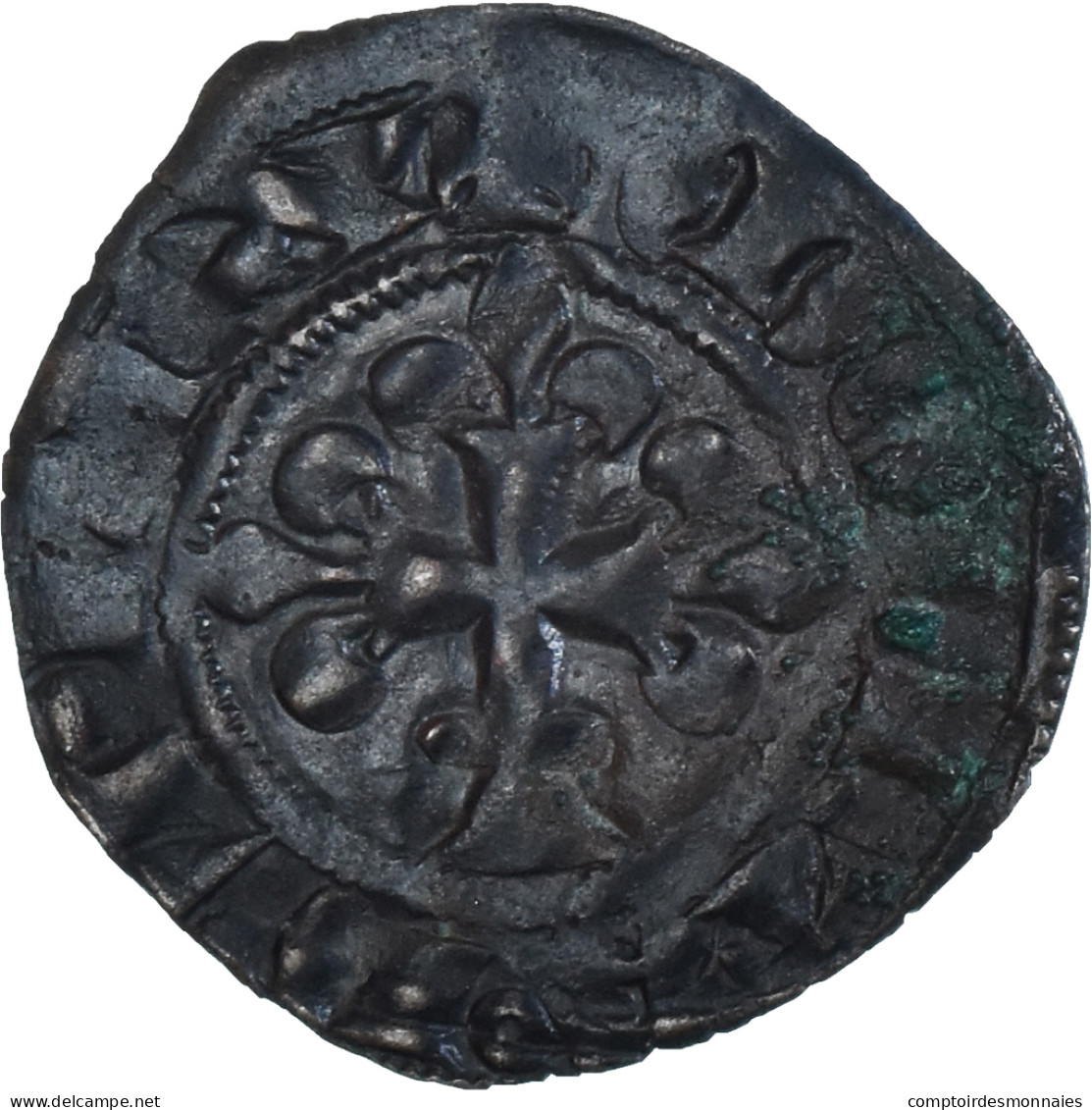 Monnaie, France, Philippe VI, Double Parisis, 1328-1350, TTB, Billon - 1328-1350 Philip VI The Forunate