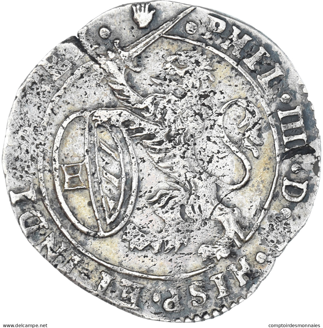 Monnaie, Pays-Bas Espagnols, Duché De Brabant, Philippe IV, Escalin, 1652 - Spanish Netherlands