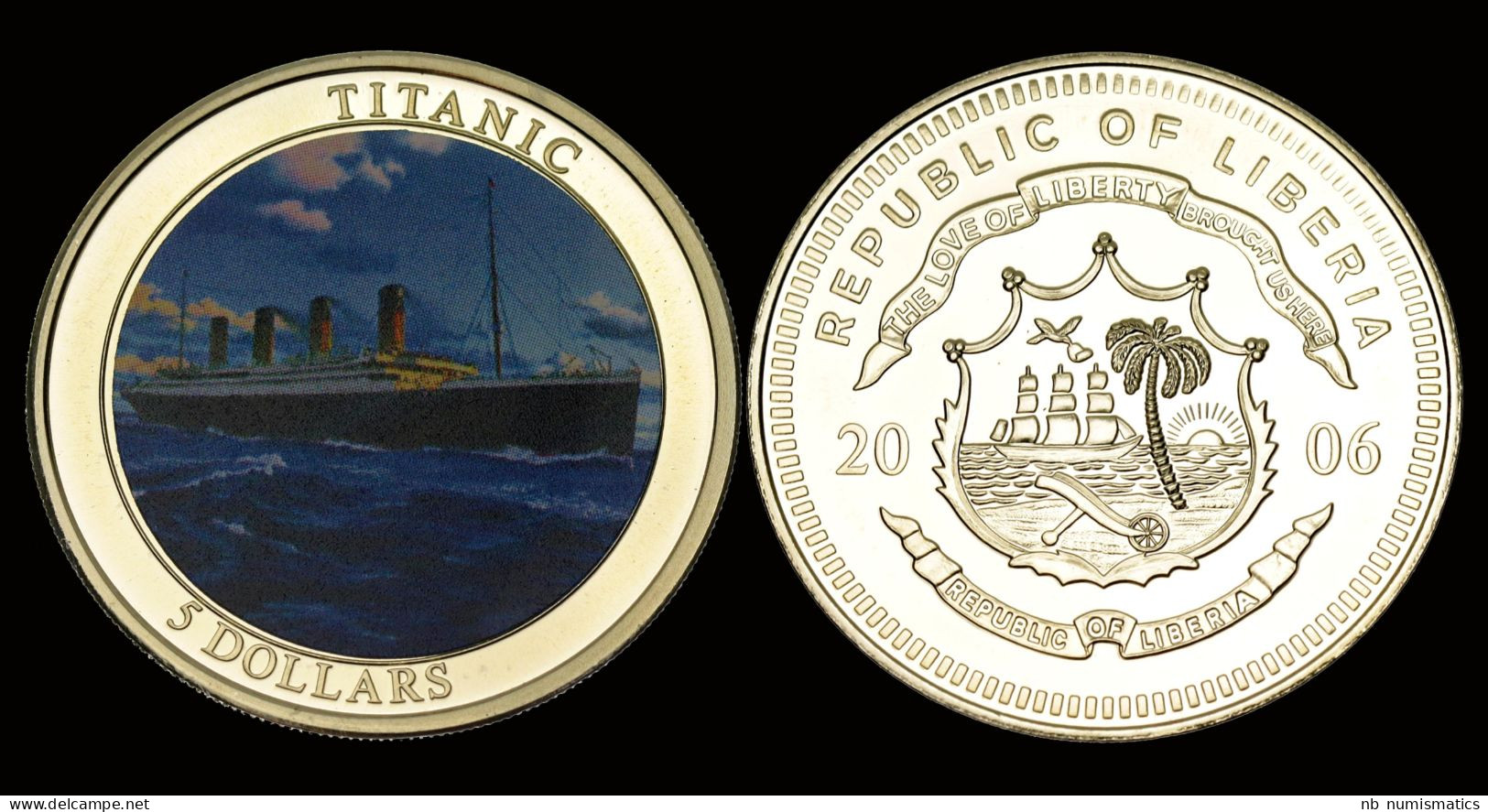 Liberia 5$ 2006- Titanic - Liberia