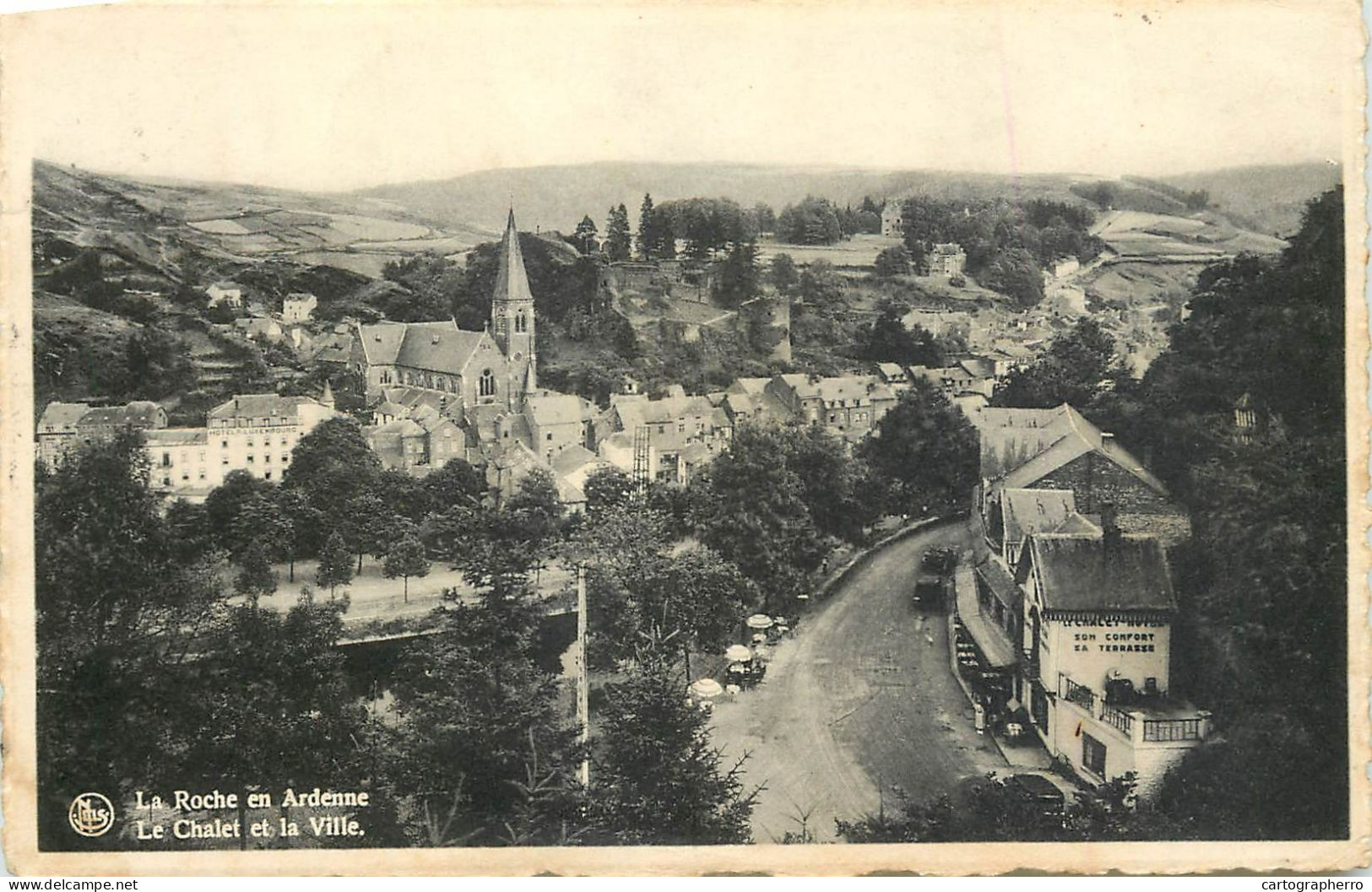 Belgium La Roche En Ardenne La Chalet Et La Ville - La-Roche-en-Ardenne