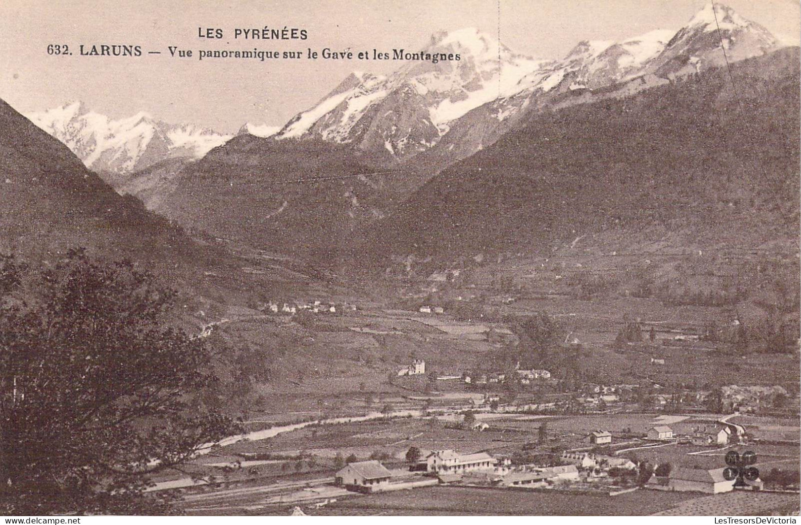 FRANCE - 64 - LARUNS - Vue Panoramique Sur Le Gave Et Les Montagnes - Carte Postale Ancienne - Laruns