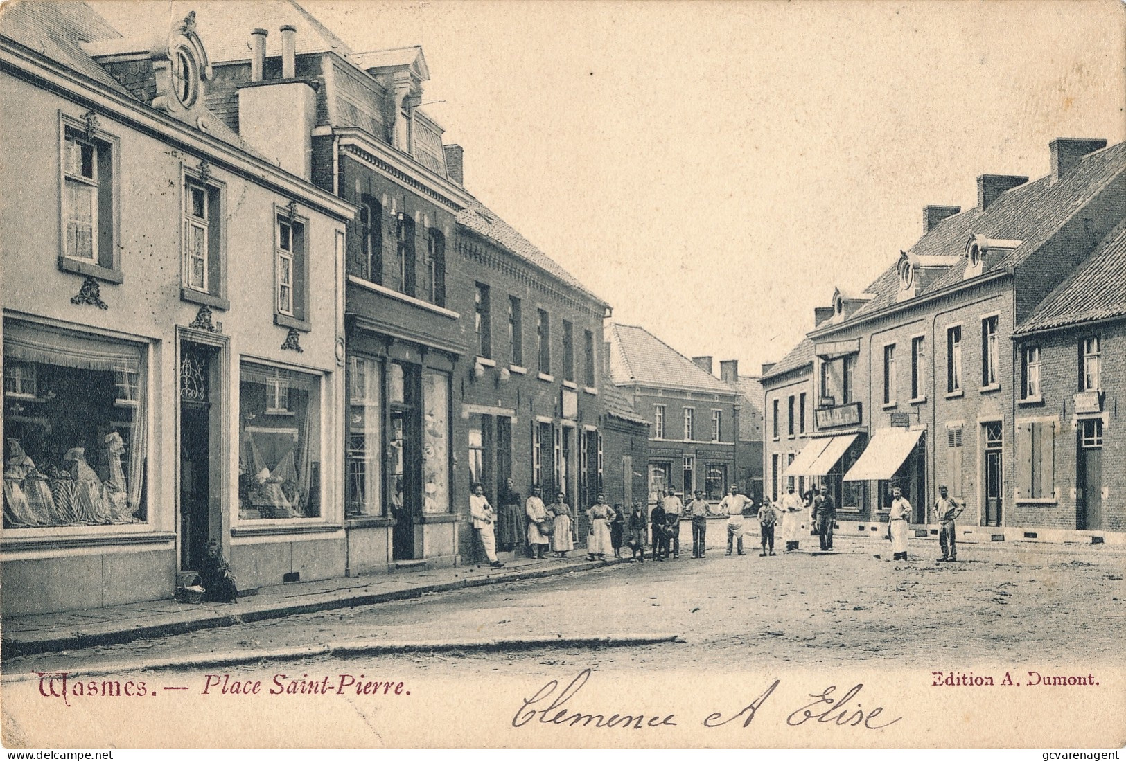 WASMES   PLACE SAINT PIERRE         2 SCANS - Colfontaine