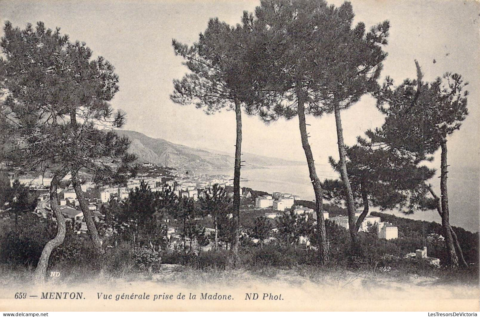 FRANCE - 06 - MENTON - VUE G2N2RALE PRISE DE LA Madone - Carte Postale Ancienne - Menton