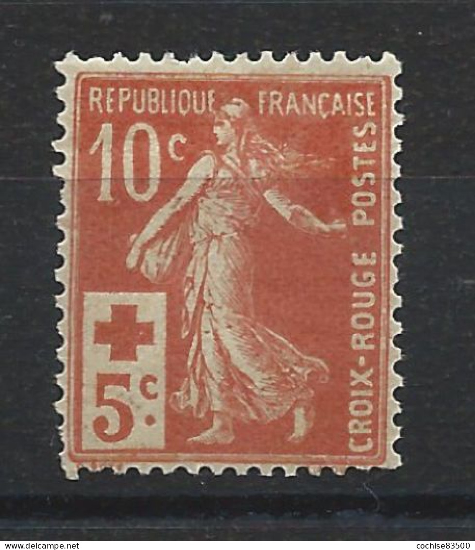 France N°147* (MH) 1914 - Croix Rouge - Ungebraucht