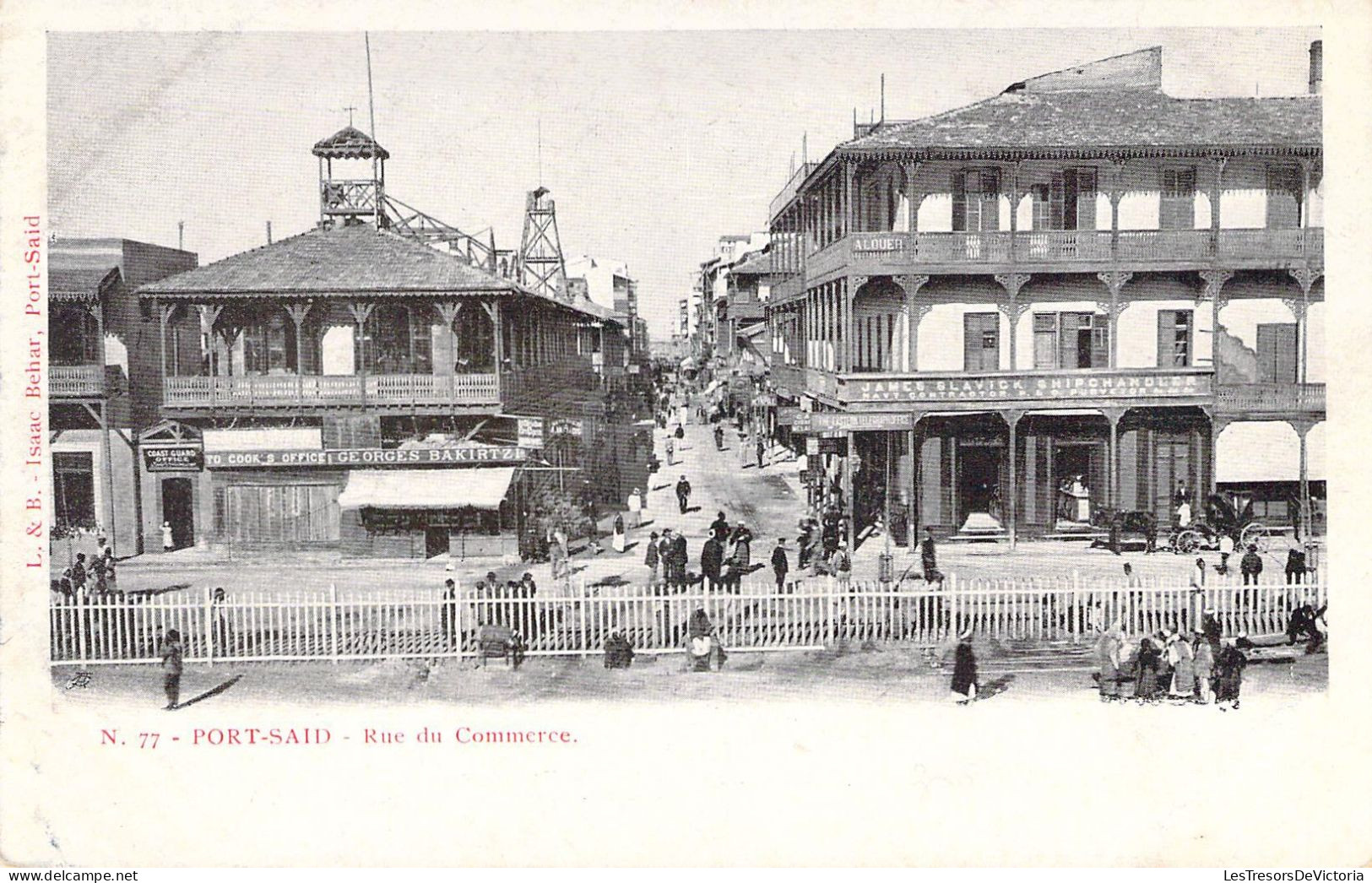 EGYPTE - PORT SAID - Rue Du Commerce - Carte Postale Ancienne - Port Said