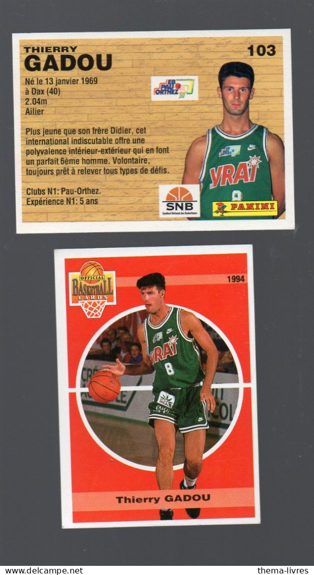 (Basket) Image PANINI 1994 N°103 THIERRY GADOU (PPP42672G) - Other & Unclassified