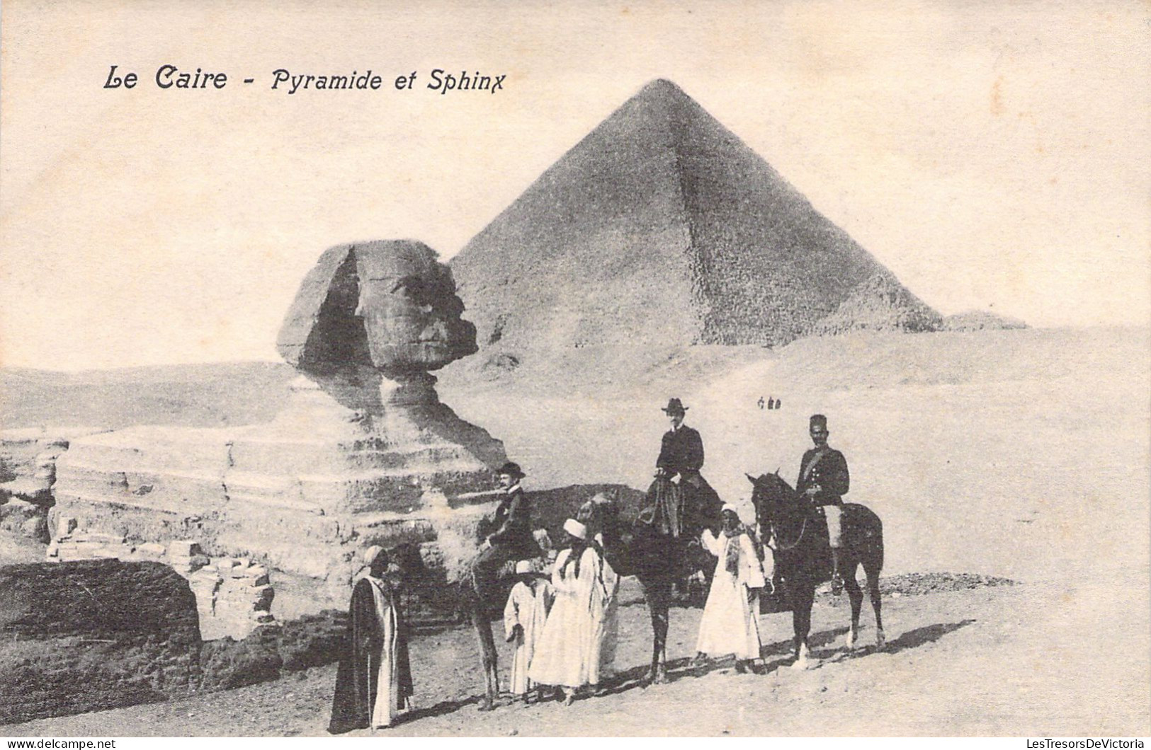 EGYPTE - Pyramide Et Sphinx - Carte Postale Ancienne - Cairo