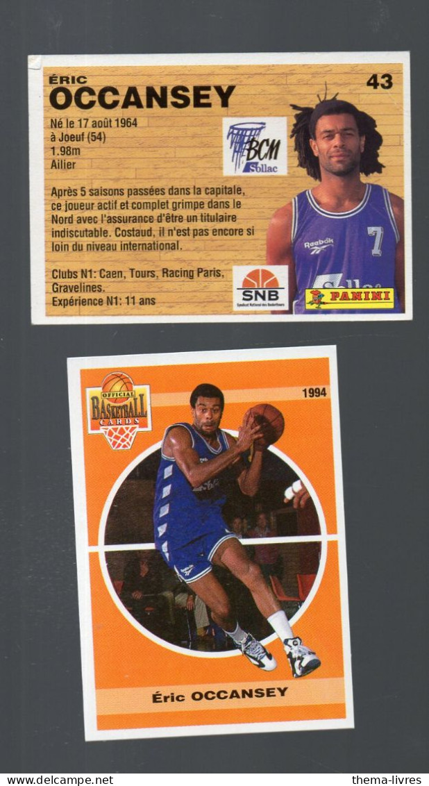 (Basket) Image PANINI 1994 N°43  ERIC OCCANSEY (PPP42672H) - Other & Unclassified