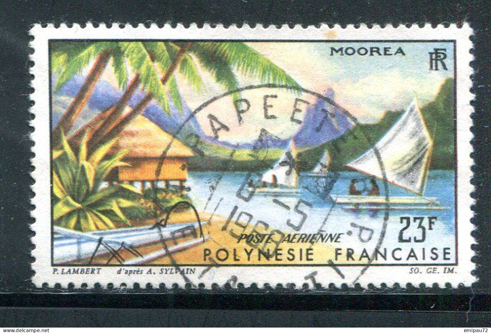 POLYNESIE FRANCAISE- P.A Y&T N°9- Oblitéré (très Belle Oblitération!!!) - Used Stamps