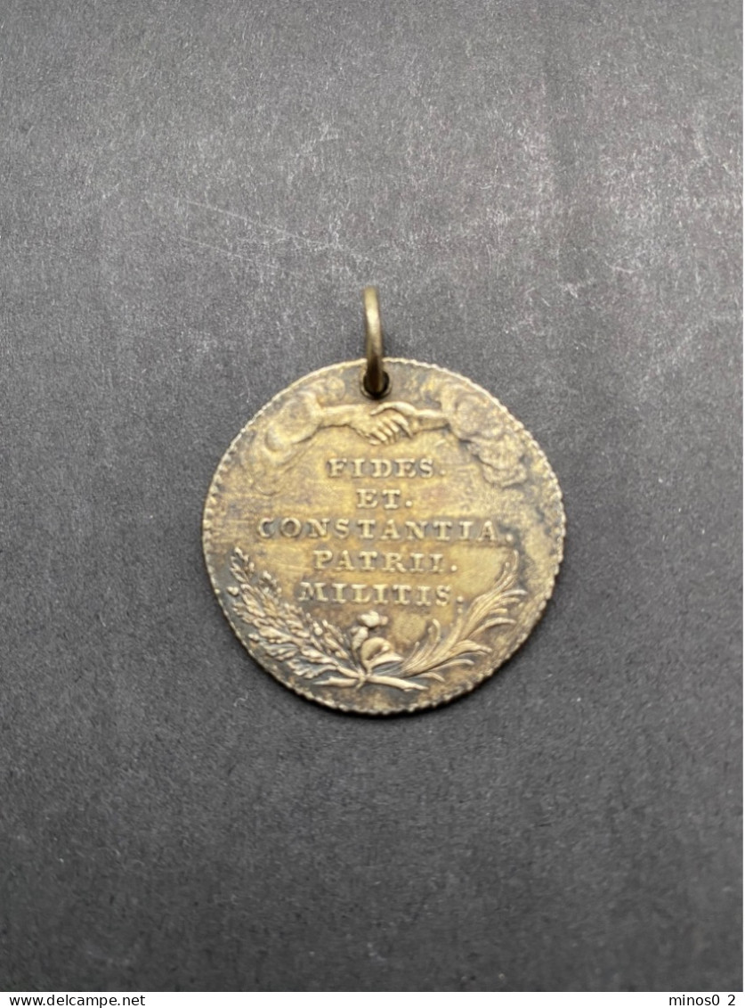 PAYS-BAS MERIDIONAUX, AR Médaille, S.d. (1791), Th. Van Berckel Tranquillité Rétablie Dans Les Pays-Bas Autrichiens - Turistici