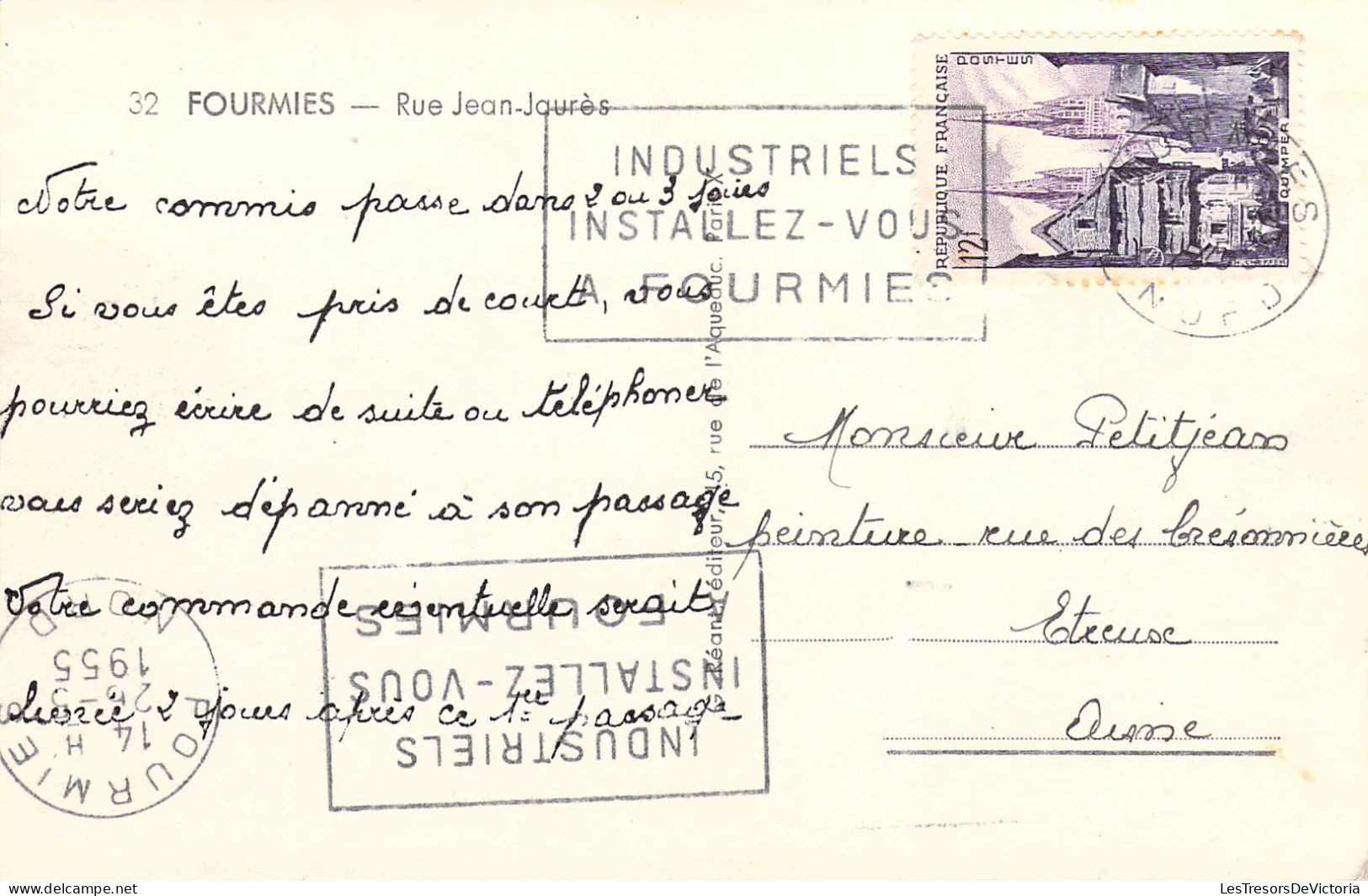 FRANCE - 59 - FOURMIES - Rue Jean Jaurès - Carte Postale Ancienne - Fourmies