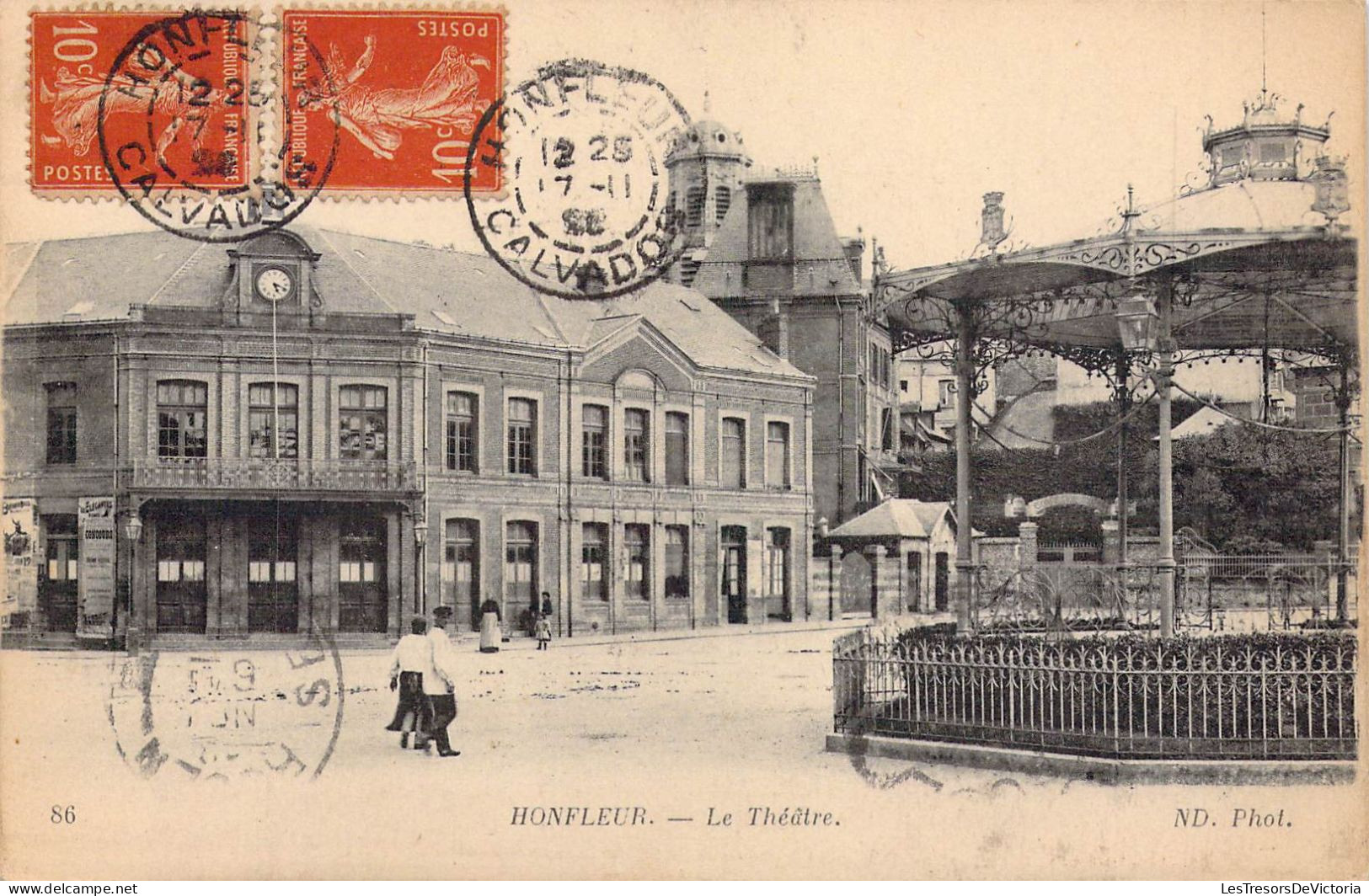 FRANCE - 14 - HONFLEUR - Le Théâtre - Carte Postale Ancienne - Honfleur