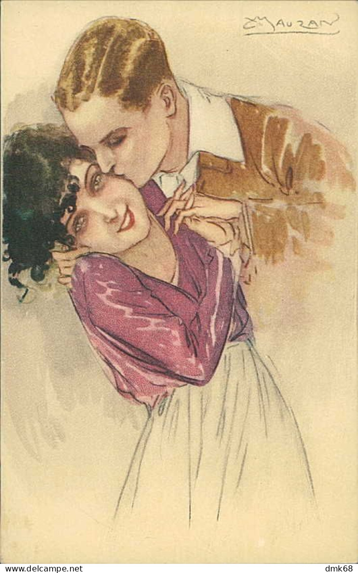 MAUZAN SIGNED 1910s  POSTCARD - COUPLE - N. 217/3 (4512) - Mauzan, L.A.