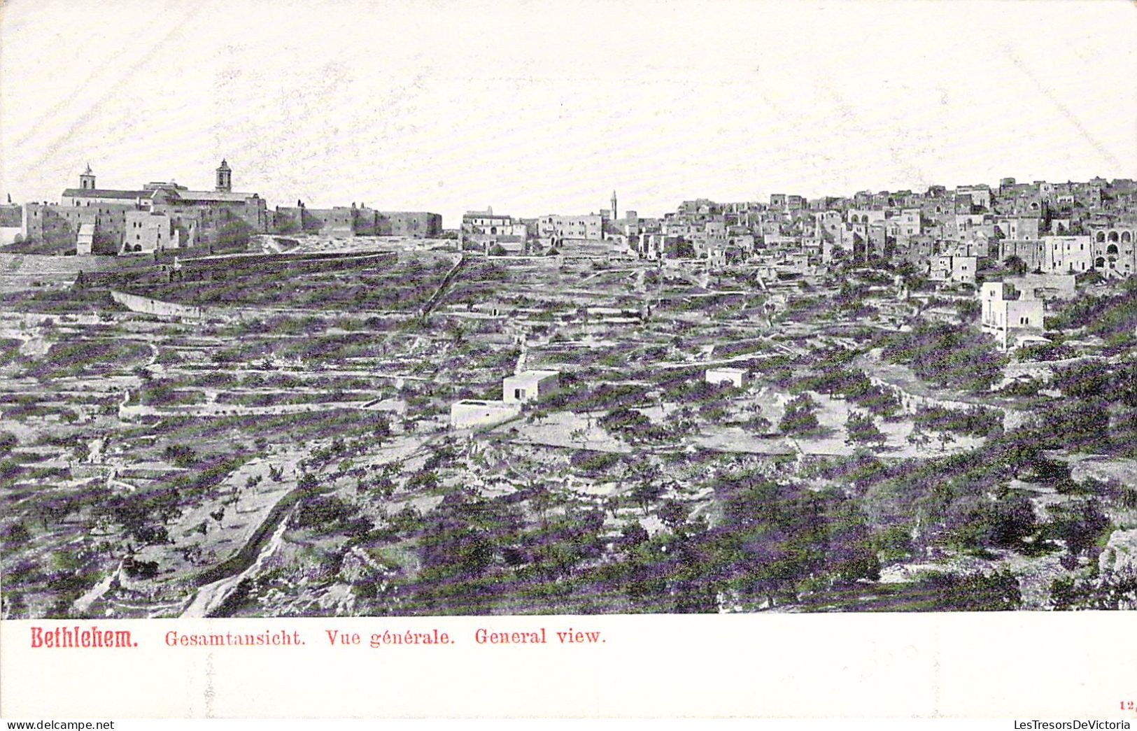 PALESTINE - BETHLEHEM - Vue Générale - Carte Postale Ancienne - Palästina