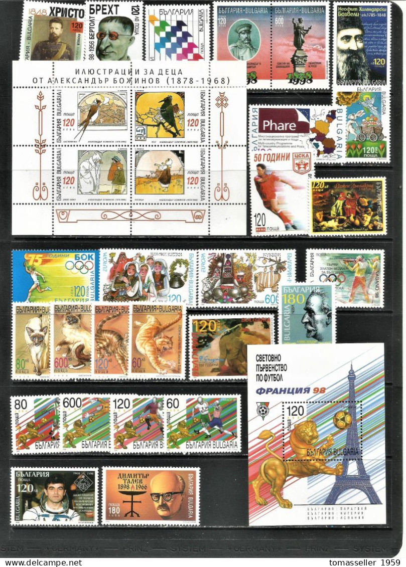 Bulgaria 1998 .Full Year Set. 28 Issues.MNH** - Annate Complete