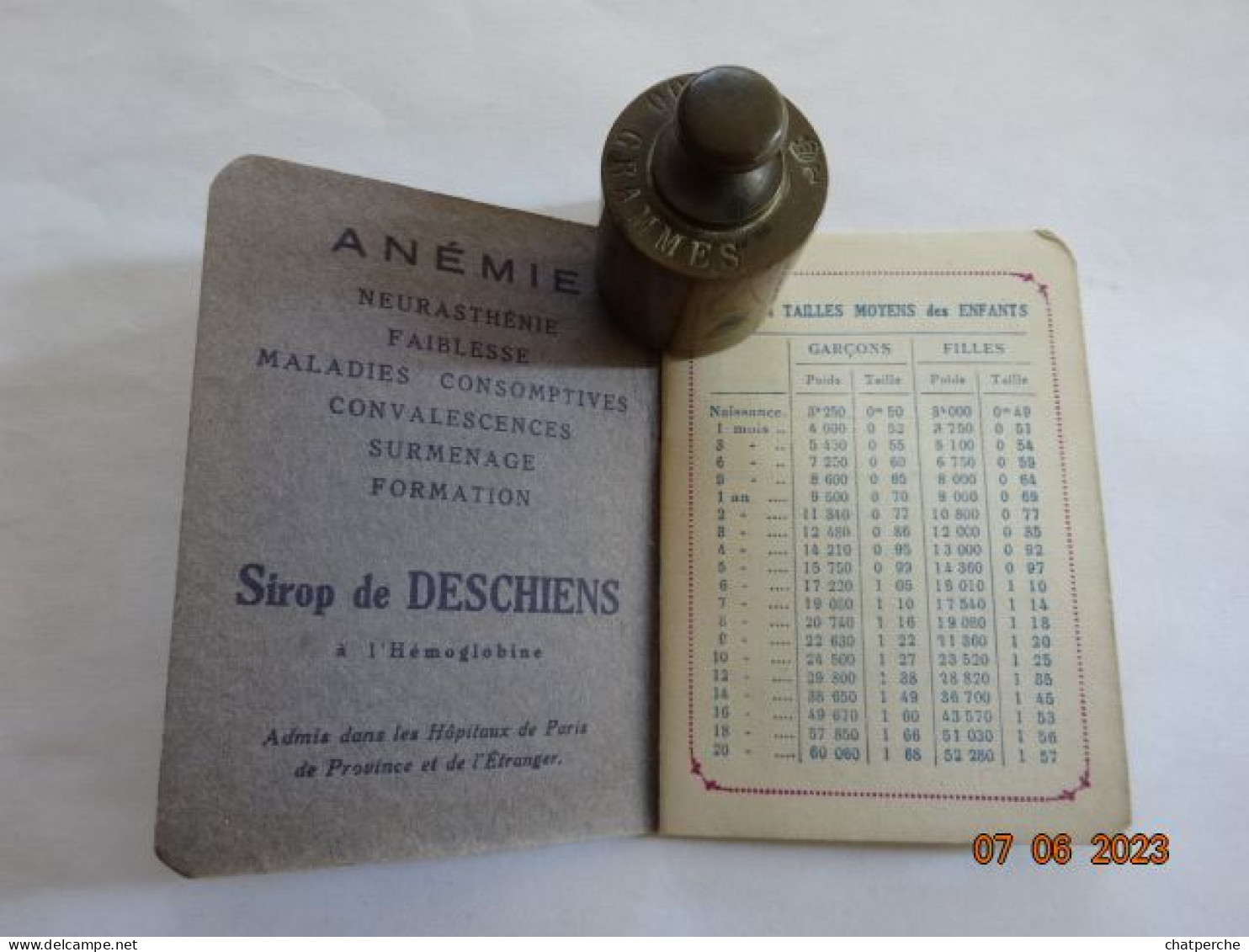 CALENDRIER  ANNEE 1927 PUBLICITE SIROP DE DESCHIENS - Petit Format : 1921-40