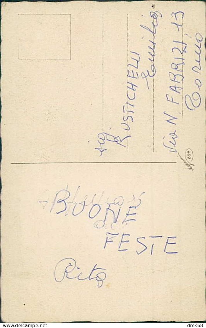 BUSI SIGNED 1910s  POSTCARD - WOMAN & FLOWERS - EDIT DEGAMI 854  (4529) - Busi, Adolfo