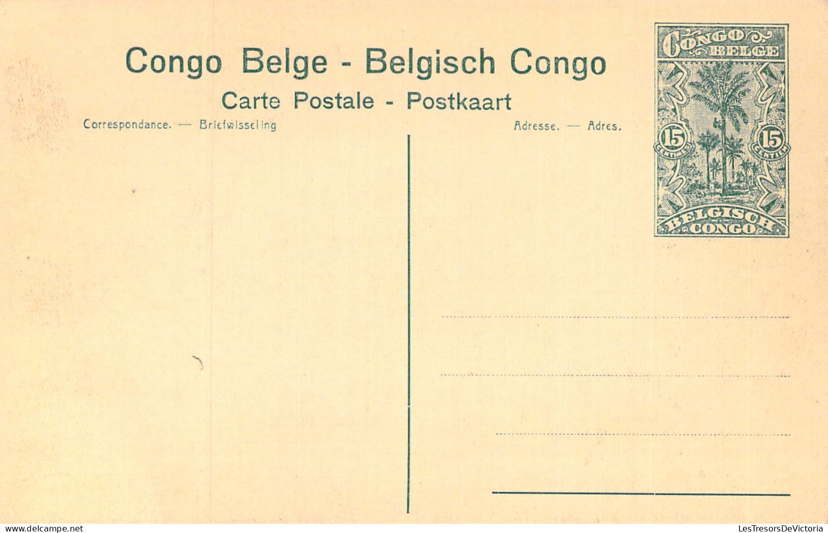 CONGO BELGE - Les éléphants Au Bain - Carte Postale Ancienne - Belgisch-Kongo