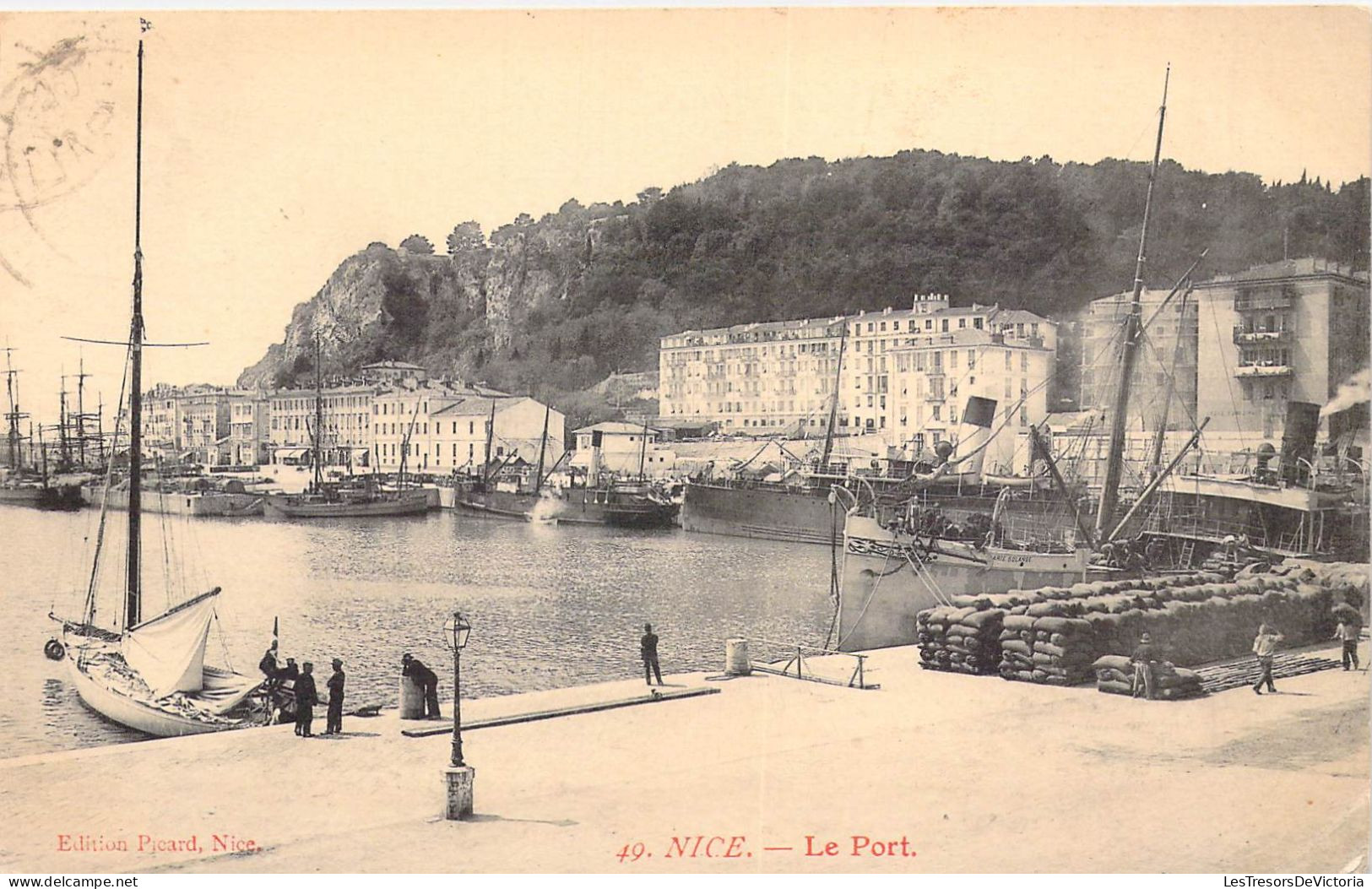 FRANCE - 06 - NICE - Le Port - Edition Picard - Carte Postale Ancienne - Transport (sea) - Harbour