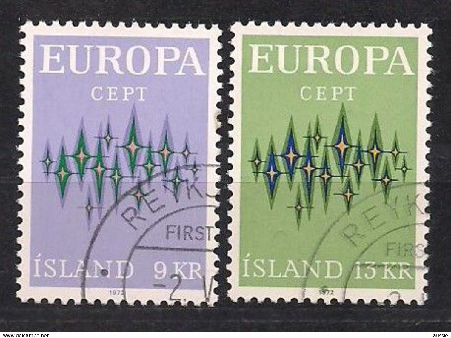 Cept 1972 IJsland Islande Yvertnr. 414-15 (°) Oblitéré Cote 3,50 Euro - 1972