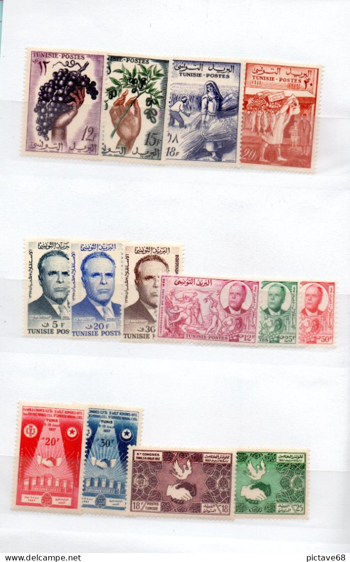 TUNISIE / LOT DE TIMBRES NEUFS DANS CARNET A CHOIX - Tunisie (1956-...)