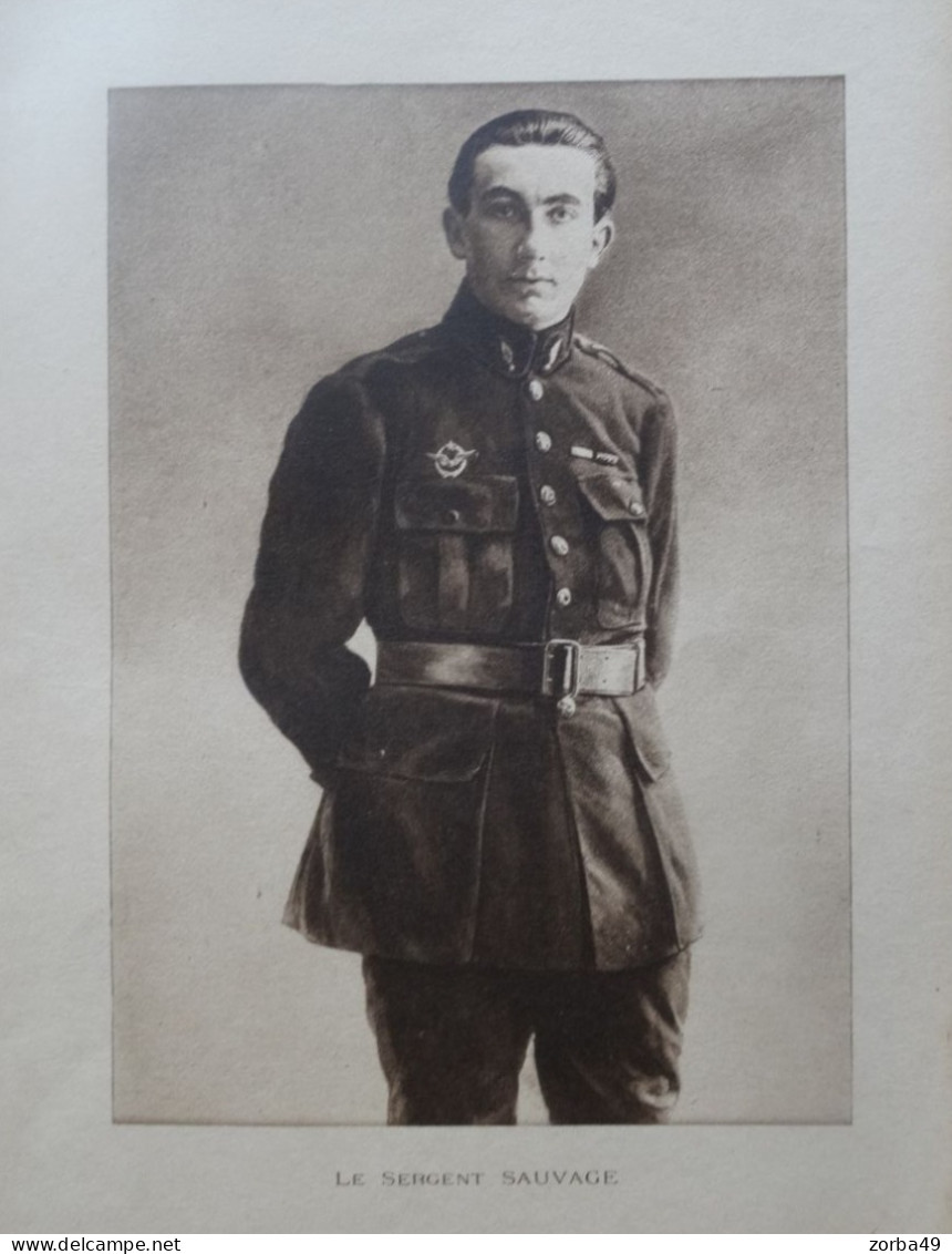 Sergent Jean SAUVAGE Né à VILLEFRANCHE SUR SAONE  1917 - Aviazione