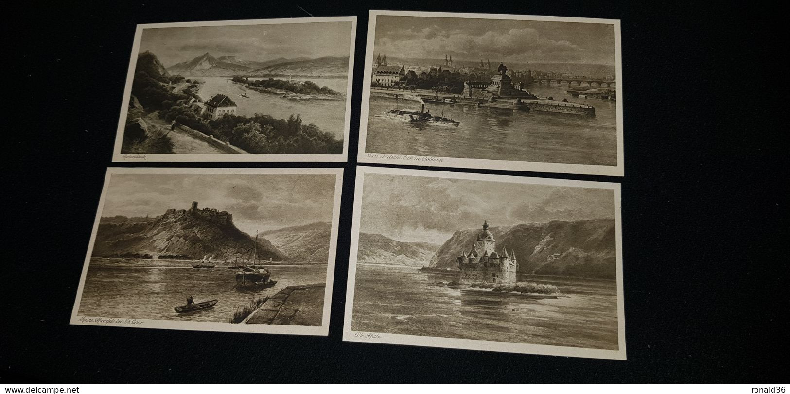 Cp ALLEMAGNE Burg Rheinstein Braubach Und Die Marksburg Wellmich Maus Schloss Stolzenfels Pfalx Das Deutsche Eck Coblenz - Collections & Lots