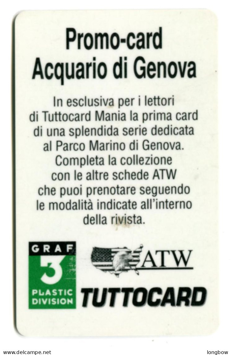 Promocard ATW Acquario Di Genova - Sonstige & Ohne Zuordnung