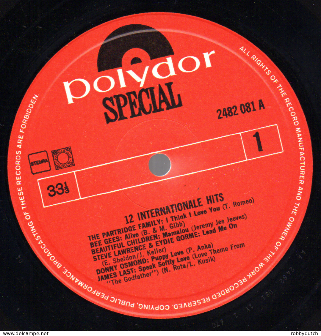 * LP *  12 INTERNATIONALE HITS - BEE GEES / GREENFIELD & COOK / SMYLE / DAWN / EUSON A.o. - Hit-Compilations