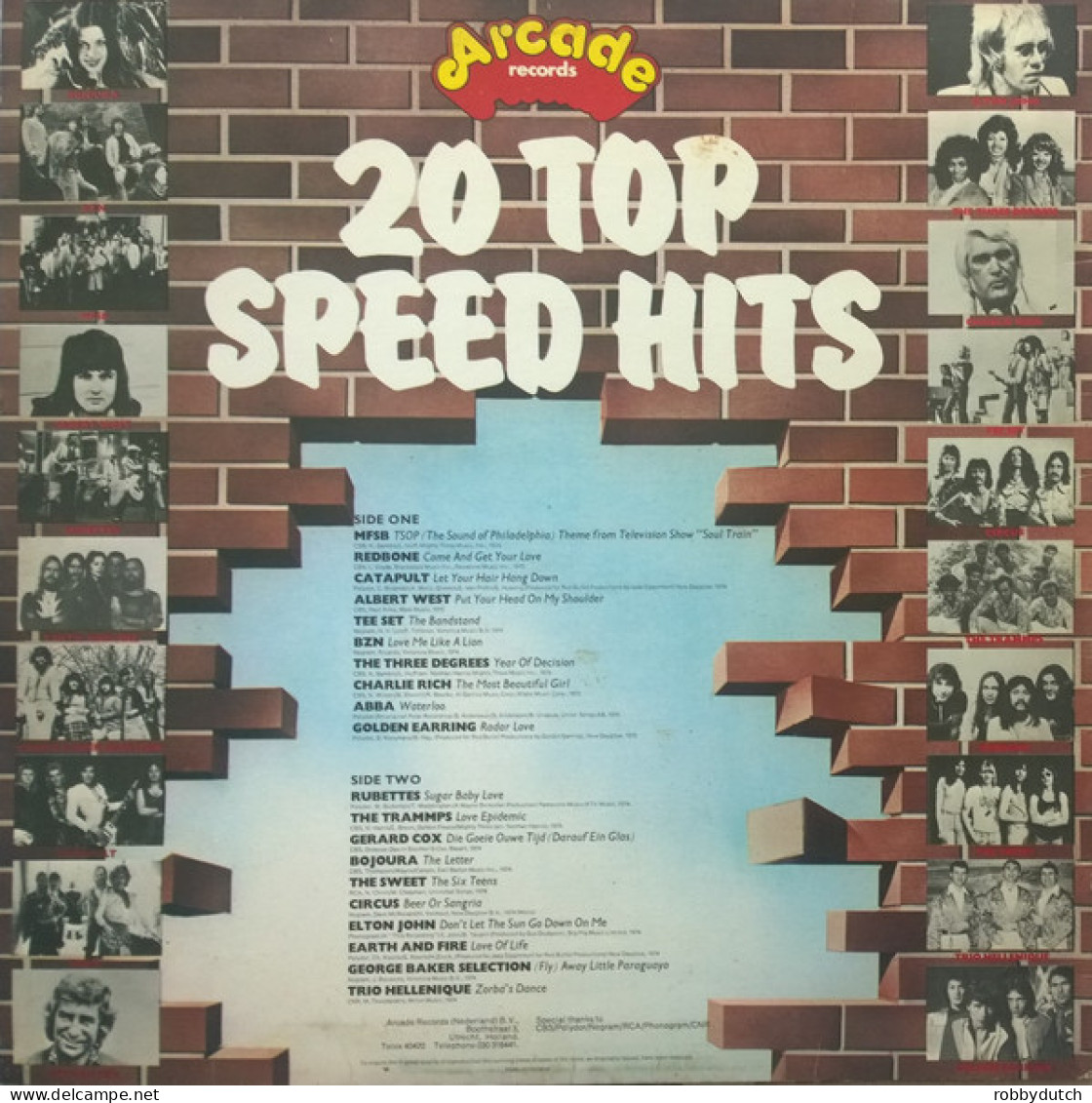 * LP *  20 TOP SPEED HITS - REDBONE / ABBA / TEE-SET / BOJOURA / SWEET / ELTON JOHN A.o. - Compilaciones