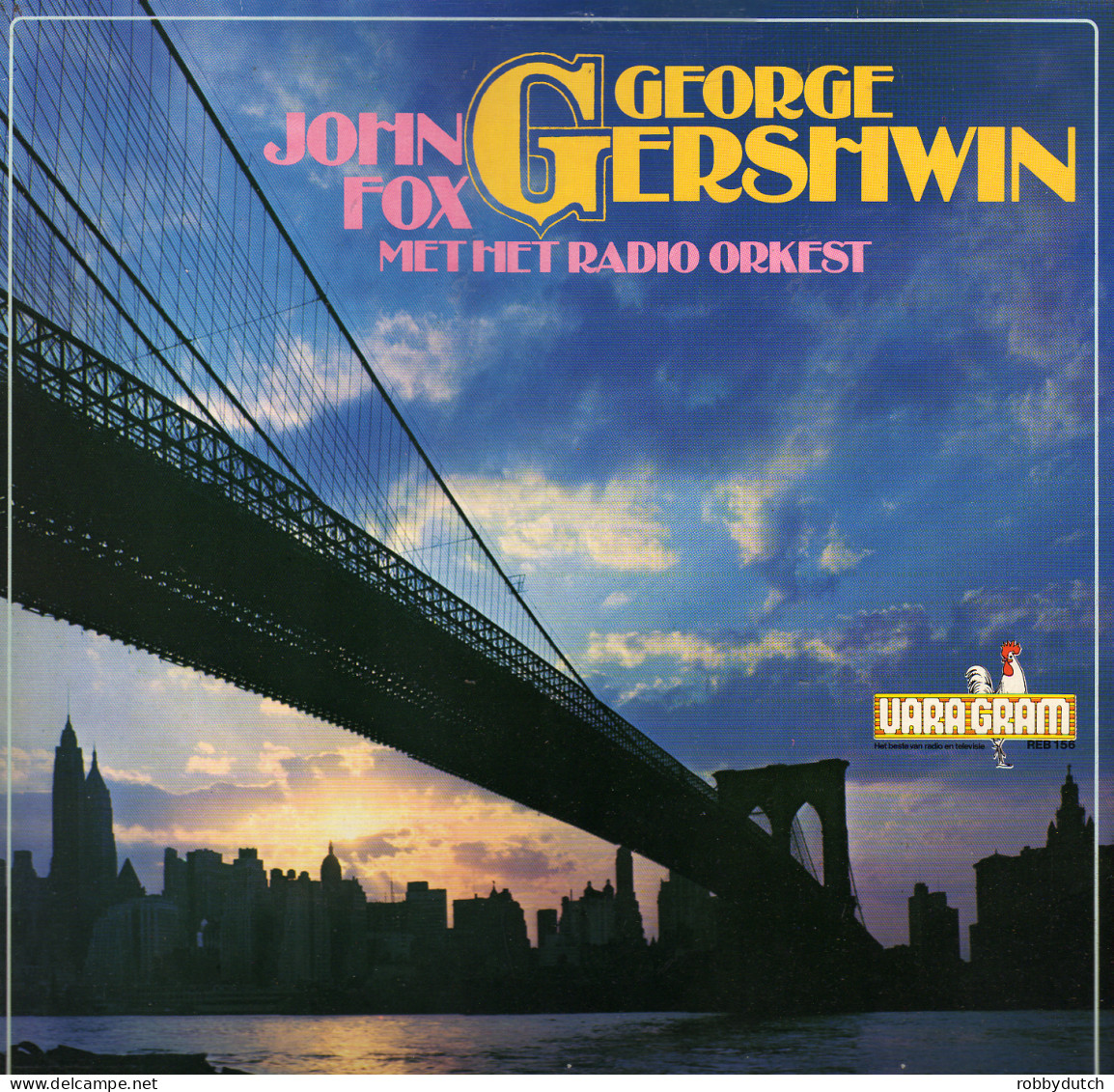 * LP *  JOHN FOX RADIO ORKEST - GEORGE GERSHWIN (Holland 1975 EX!!) - Instrumental