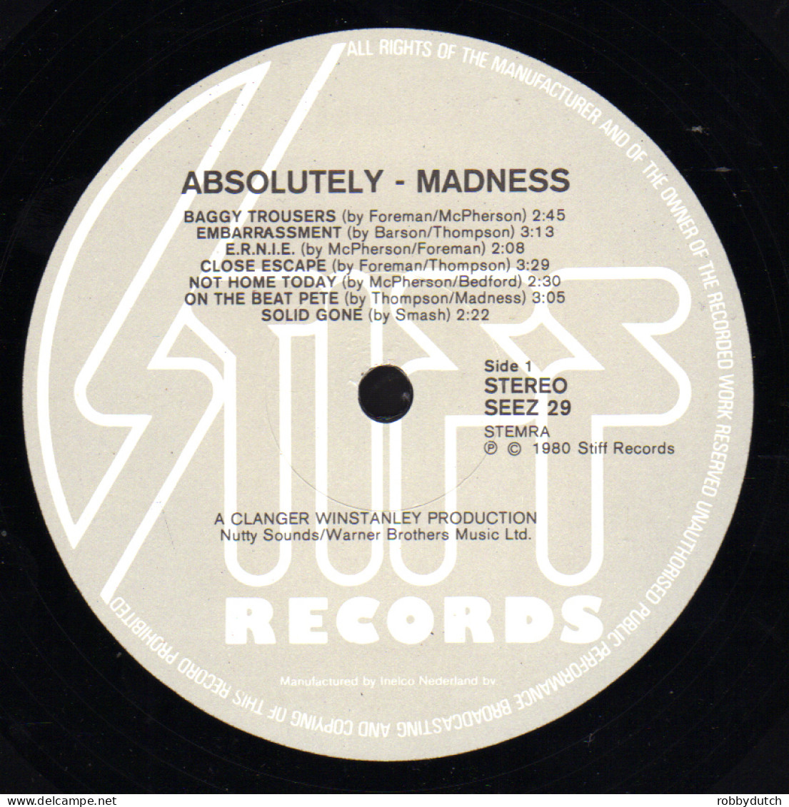 * LP *  MADNESS - ABSOLUTELY (Holland 1980 EX-) - Reggae